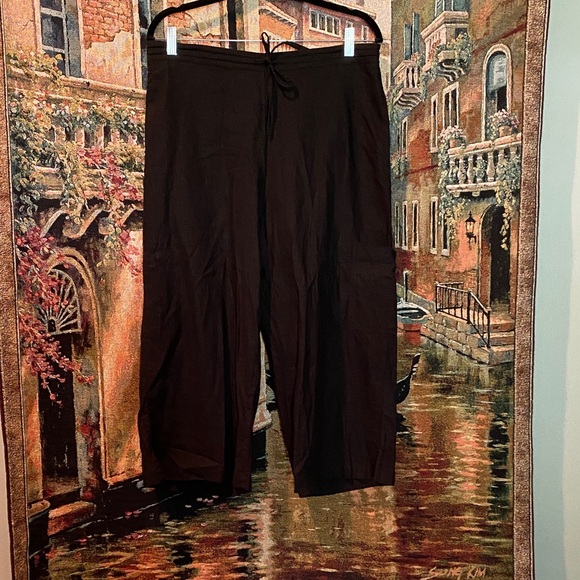 Coldwater Creek Black Drawstring Pants - Picture 1 of 3